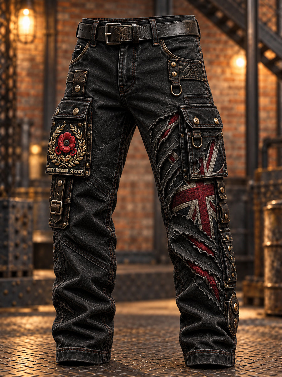 Men's Remembrance Day Lest We Forget Work Trousers