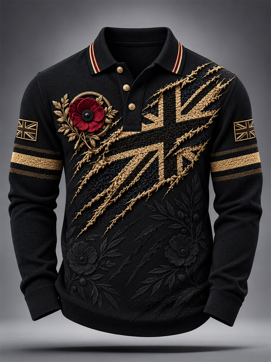 Men's Remembrance Day Lest We Forget Polo Shirt