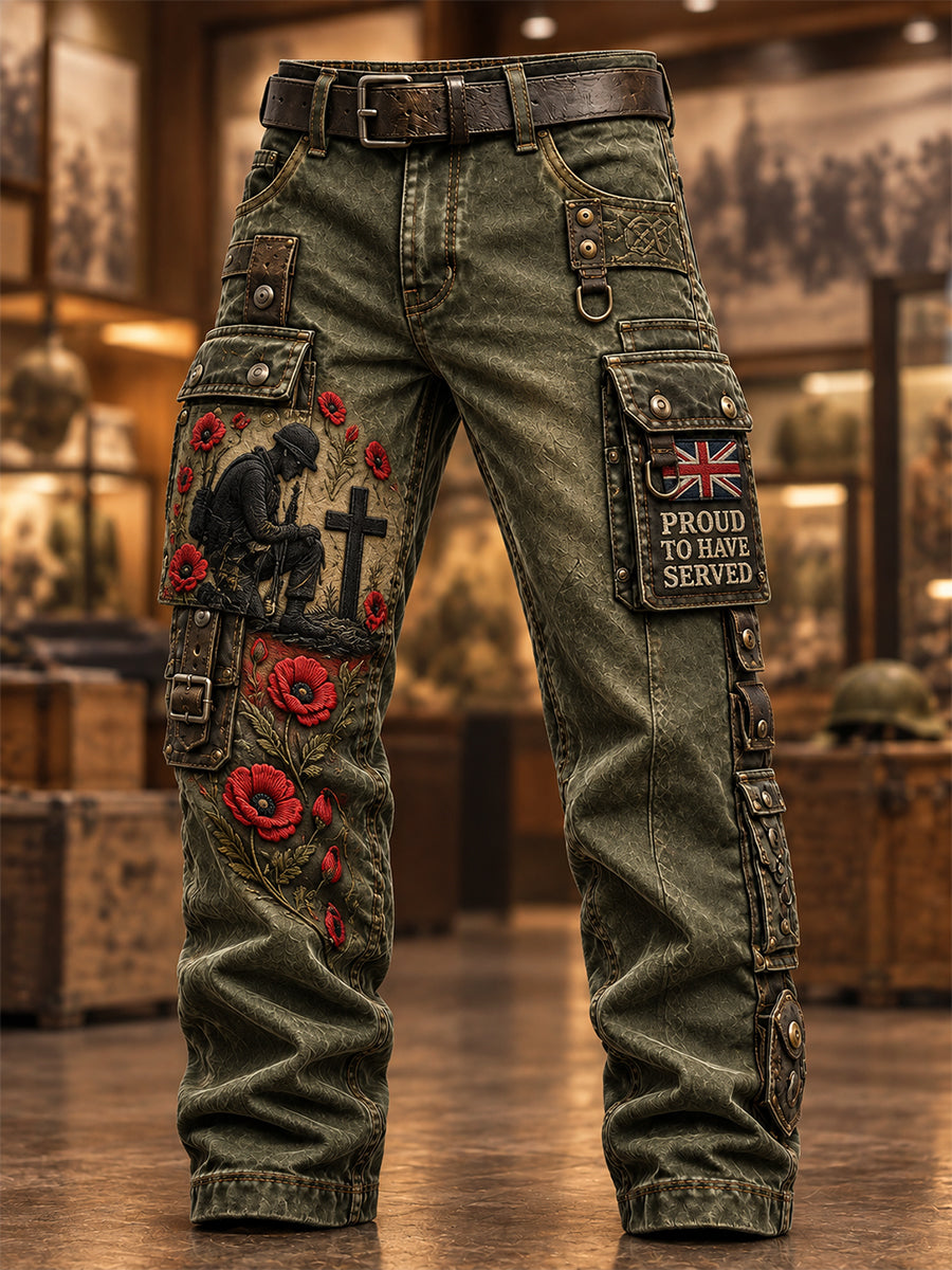 Men's Remembrance Day Lest We Forget Work Trousers