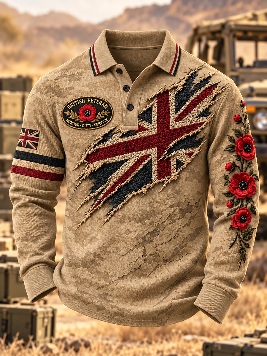 Men's Remembrance Day Lest We Forget Polo Shirt